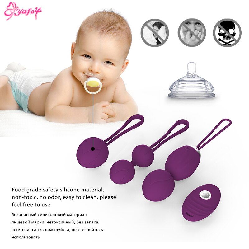 Vagina Balls Trainer Sex Toys Silicone Ben Wa Balls Vagina Tightening Exerciser Kegel Ball Vibratig Egg Women Adult Sex Product - sextoysok