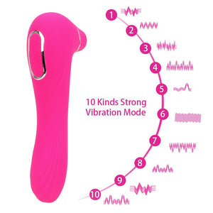 VATINE Sex Toys for Women Clitoral Stimulator Oral Licking Nipple Sucking Tongue Vibrating 10 Speeds Clit Sucker Vibrator - sextoysok
