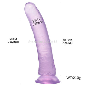 Soft Realistic Dildo Female Masturbation Flexible Cock Super Big Dildos For Women with Suction Cup Adult Sex Toys For Lesbian - sextoysok