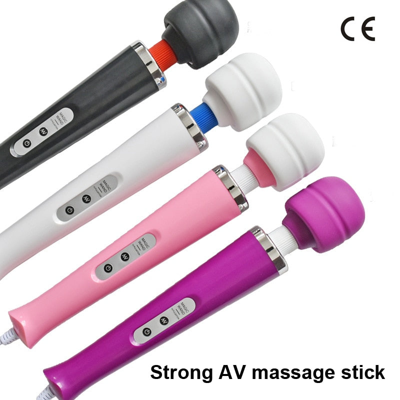 New 10 Speeds Magic Wand Massager,Big Magic Wand Massage Stick AV Vibrators Sexy Clit Vibrator Sex Toys for Women 32 * 6CM - sextoysok