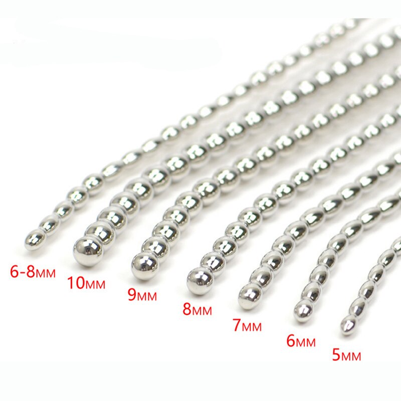 Stainless Steel Urethral Sound Dilators Sounding Penis Plug Urethral Beads Sex Toys For Men Catheters Urethral Plug Penis Insert - sextoysok