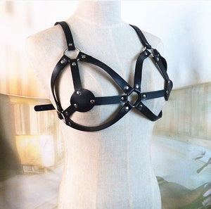 BDSM Bondage Rope Leather Harness Toys For Women Adult Game Outfit Bra Suspenders Straps Garter Belt Sex Accessories Set - sextoysok