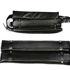 PU Leather Sponge BDSM Bondage Restraints Open Leg Adult SM Game Restrain Ropes Sex Swing For Women Sex Toys For Adults Couples (Black) - sextoysok