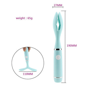 Silicone Nipple Clamps Breast Massger Vibrator Vaginal Stimulator Soft Pussy Sex Toy for Women Erotic Goods Adult Product - sextoysok