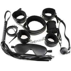 SM Sex Toys Adult Product 7 pcs / set Sex Games Props SM Bondage Restraint for Women Nylon Handcuffs Five Different Colors - sextoysok
