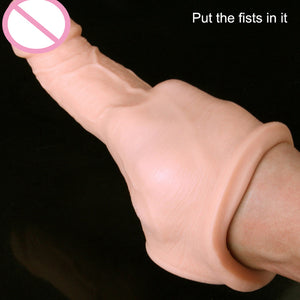 Soft Silicone Penis Extender Reusable Condoms Penis Sleeve Dick Cover Dildo Enlargement Male Cock Ring Adult Sex Toys For Men - sextoysok