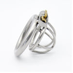 IGRARK 304 Stainless Steel 3 Size Bird Cock Cage Lock Adult Game Metal Male Chastity Belt Device Penis Ring Sex Toys For Men - sextoysok