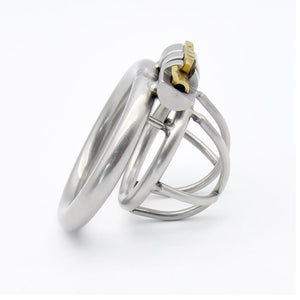 IGRARK 304 Stainless Steel 3 Size Bird Cock Cage Lock Adult Game Metal Male Chastity Belt Device Penis Ring Sex Toys For Men - sextoysok