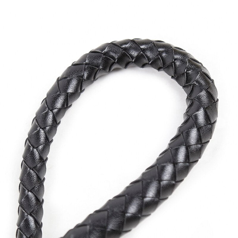 Bondage Sex Leather Whip Erotic Spanking Sex Toys Black Fetish Flogger For Woman Adult Games for Couples - sextoysok