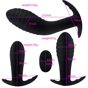 Remote Control Vibrating Prostate Massager Men Anal Plug Waterproof 10 Stimulation Patterns Butt Anus Silicone Sex Toys Sex Shop - sextoysok