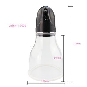 Man nuo Women Vacuum Suction Cup Breast Enlargement Pump Electric Vibrator Breast Massager Chest Enhance Suction Adult Toys - sextoysok