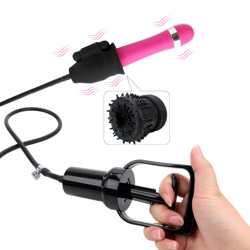 IKOKY Penis Pump Vibrator Glans Massage 10 Speed Penis Sucking Penis Enlargement Extender Sex Toy For Men Male Masturbator - sextoysok