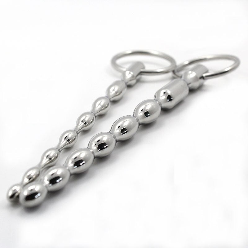BEEGER two size/lot urethral sound toys,smooth stainless steel catheter,urethral plug,male sounding dilator,penis plug - sextoysok