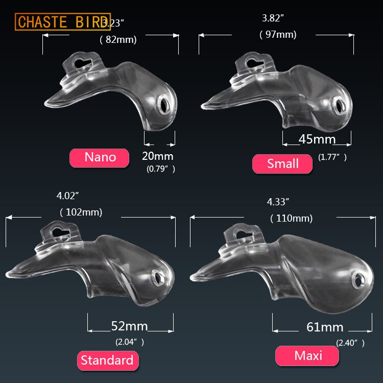Chaste Bird Amazing Price Male Bio-sourced Resin Chastity Device Cock Cage HT V3 Belt With 4 Penis Rings Adult Sex Toys A380 - sextoysok