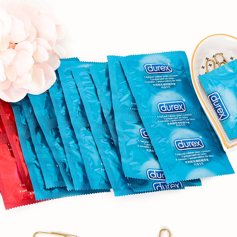Durex 32Pcs/Pack Sensation Value 4in1 Ultra Thin Sexy Lubricated Condoms Sex Toys Condom for men Vanilla Flavor - sextoysok