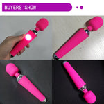 Powerful Clitoris Vibrators USB Recharge Magic Wand AV Vibrator Massager Sexual Wellness Erotic Sex Toys for Women Adult Product - sextoysok