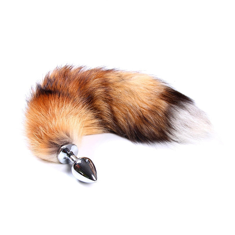 SAIXS Fox Tails Anal Plug Metal Anal Sex Toys Butt plug Sex Games Role play Cosplay Toys S plug Drop Shipping - sextoysok
