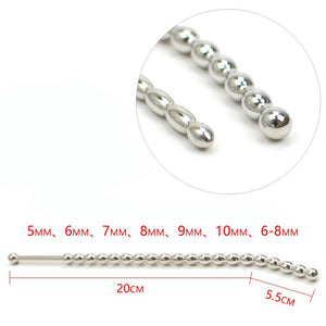 Stainless Steel Urethral Sound Dilators Sounding Penis Plug Urethral Beads Sex Toys For Men Catheters Urethral Plug Penis Insert - sextoysok