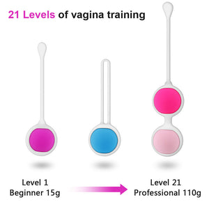 GUIMI 6Pcs Kegel Balls Vagina Tighten vibroegg Silicone Geisha Balls Pelvic Floor Muscle Exercise Kegel Trainer Vaginal Dumbbell - sextoysok