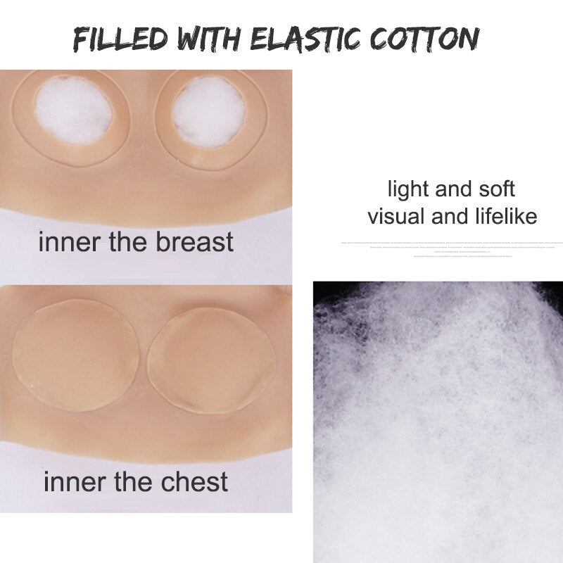 Eyung Silicone Breast Forms Realistic Fake Boobs Tits False Chest Crossdresser Transvestite Mastectomy Silicone Breast Plate - sextoysok