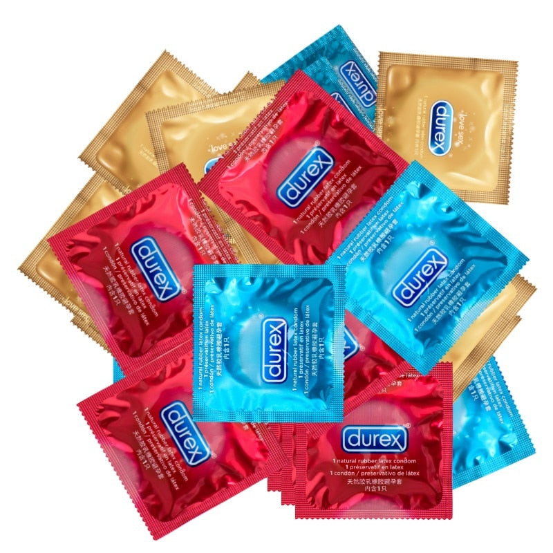 Durex Condom Mixed 104/68/36 Pcs Box Pleasure Sexy Safe Contraception More Than 4 Types Condom For Male - sextoysok