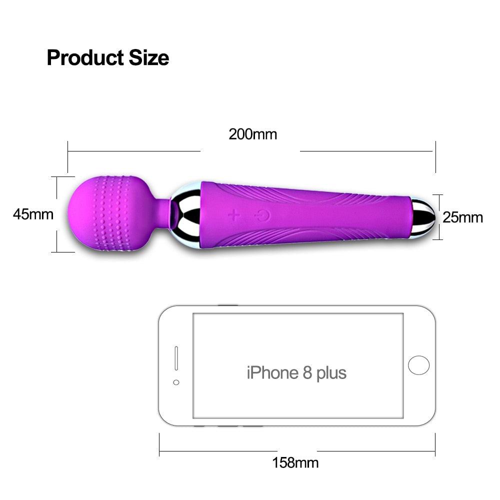 Powerful Magic Wand AV Vibrator Sex Toys for Woman Clitoris Stimulator Sex Shop toys for adults G Spot vibrating Dildo for woman - sextoysok