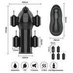 Glans Trainer Sex Toys for Men Ghost Exerciser Penis Vibrator Penis Sleeve Enhancement Delay Lasting Erection Male Masturbation> (5 balls vibrators) - sextoysok