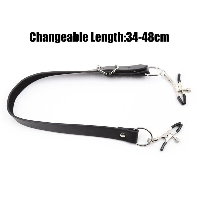 BEEGER Spread Labia Spreader Straps with Clamps, sex toy for couple. - sextoysok
