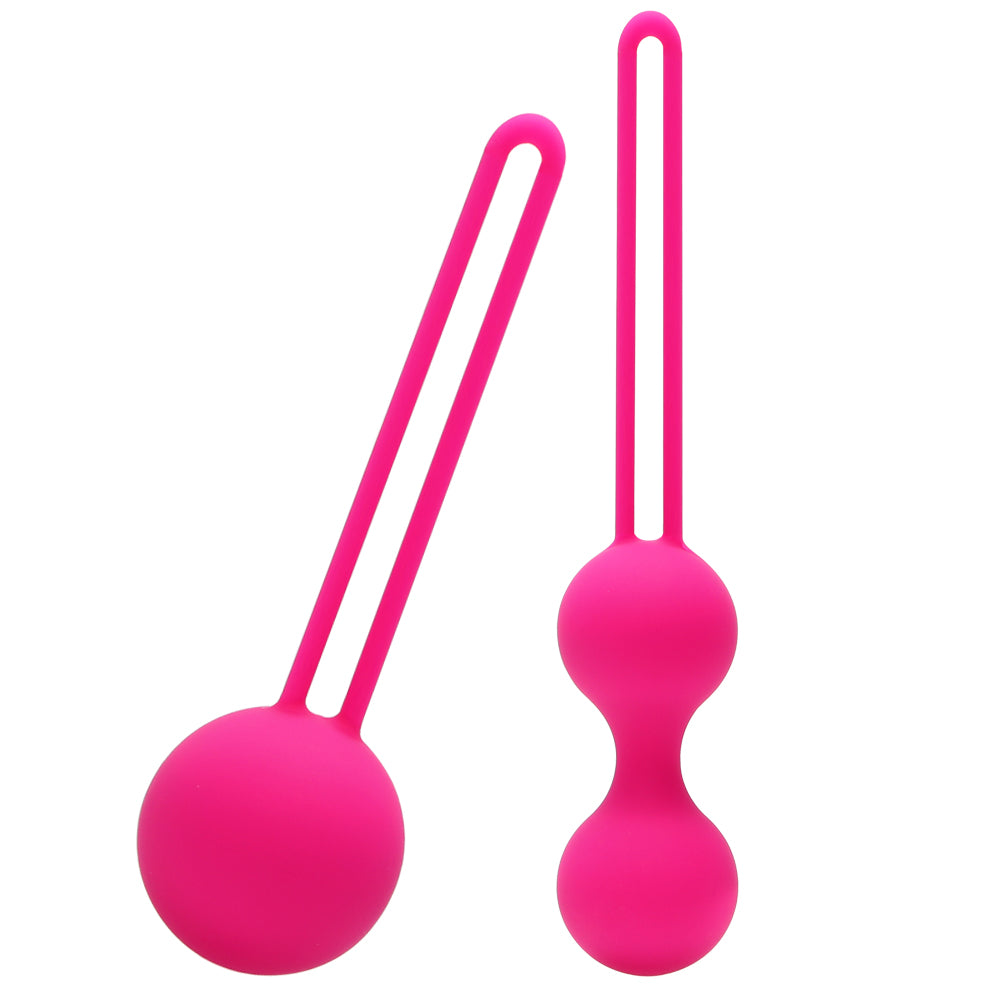 IKOKY 2Pcs/Set Silicone Kegel Ball Smart Vagina Trainer Exercise Vagina Tightening Love Ben Wa Ball Vibrator Sex Toys for Woman - sextoysok