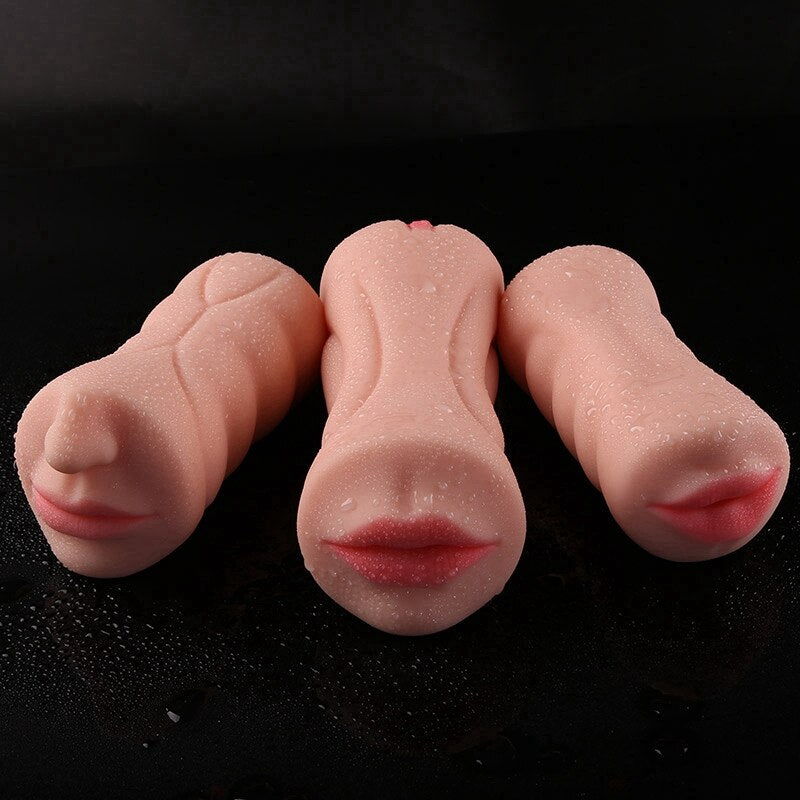 Realistic Oral 3D Deep Throat with Tongue Teeth Maiden Artificial Vagina Male Masturbator Realistic Pussy Oral Sex Toys for Men - sextoysok