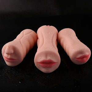 Realistic Oral 3D Deep Throat with Tongue Teeth Maiden Artificial Vagina Male Masturbator Realistic Pussy Oral Sex Toys for Men - sextoysok