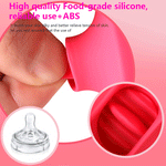 Mute Nipple Tongue Licking Vibrator Clitoral Licking Breast Enlarge Massage Apple Shape Egg Women Sex Toys Female Masturbator - sextoysok
