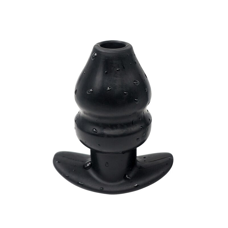 Electric Shock Anal Expander Prostate Massage Tunnel Anal Plug Sex Toys Silicone Hollow Butt Plug Anus Dilator Speculum Intimate - sextoysok