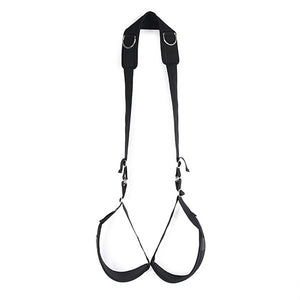 Portable Thigh Restraint Sling for Fetish Bondage Unisex Sex Swing Toy Sex Toys for Fetish men (Black) - sextoysok
