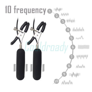 Adult Toy Nipple Clamp Vibrating Eggs 10 Function Nipple Stimulators, Mini Bullets Vibrator Sex Toys for Women Sex Shop - sextoysok