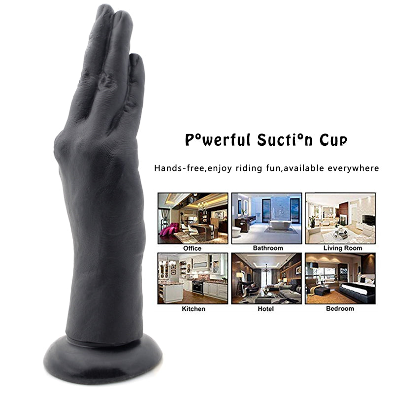 Sex products Huge dildo Anal Plug Suction Big Hand Anal Stuffed butt plug Large Penis Fist masturbate sex toys for women for men (Black Hand dildo) - sextoysok
