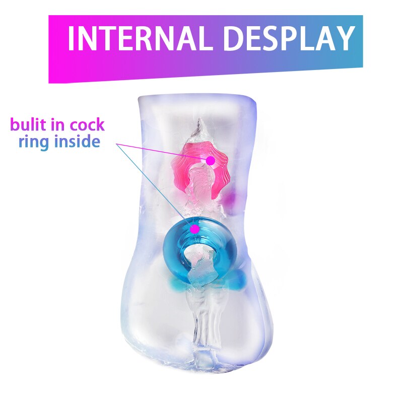 MRL soft Artificial vagina real pussy Masturbation Sex Toys For Men Adult Toy Male Cup Sex Products for couples sex vagina Pussy - sextoysok