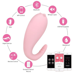 OLO Silicone Monster Pub Vibrator APP Bluetooth Wireless Remote control G-spot Massage 8 Frequency Adult Game Sex Toys for Women - sextoysok
