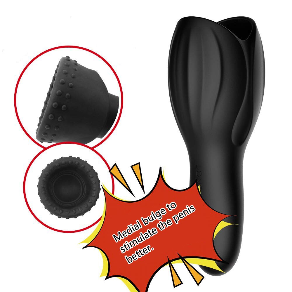 Glans Exerciser 10 Mode Vibrator Penis Enlargement Dotted Delay Masturtion Toy for Men Penis Massage Vibrator Male Devices Toys - sextoysok