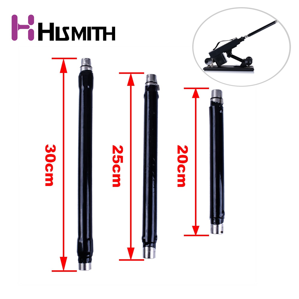 Hismith 20cm/25cm/30cm Tube Sex Machine 3 XLR Connector Extension Tube Increase Use Distance Extension Rod Machine Accessories - sextoysok