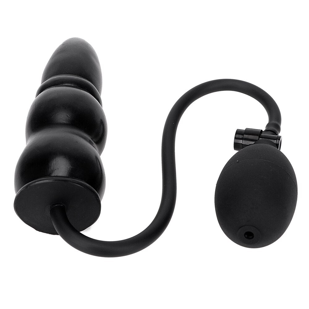 IKOKY Inflatable Anal Plug Adult Products Sex Toys for Women Men Anal Dilator Expandable Butt Plug Backyard Silicone Massager - sextoysok