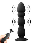 Remote Control Anal Plug Bead Dildo Vibrator Suction Cup Butt Plug Male prostate Massager Vibrator Waterproof Sex Toys - sextoysok