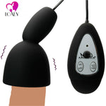 LOAEY Fantasty Climax Delay Stimulate Glans Vibrating Male Masturbator Stamina Trainer 10 Speeds Vibration Sex Toys For Man (black) - sextoysok