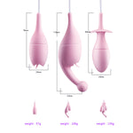 10 Modes Tongue Licking Víbrator Multi-use Mute Nipple Clitoris Stimulator G Spot Massager and Anal Plug Sex Toy for Women - sextoysok