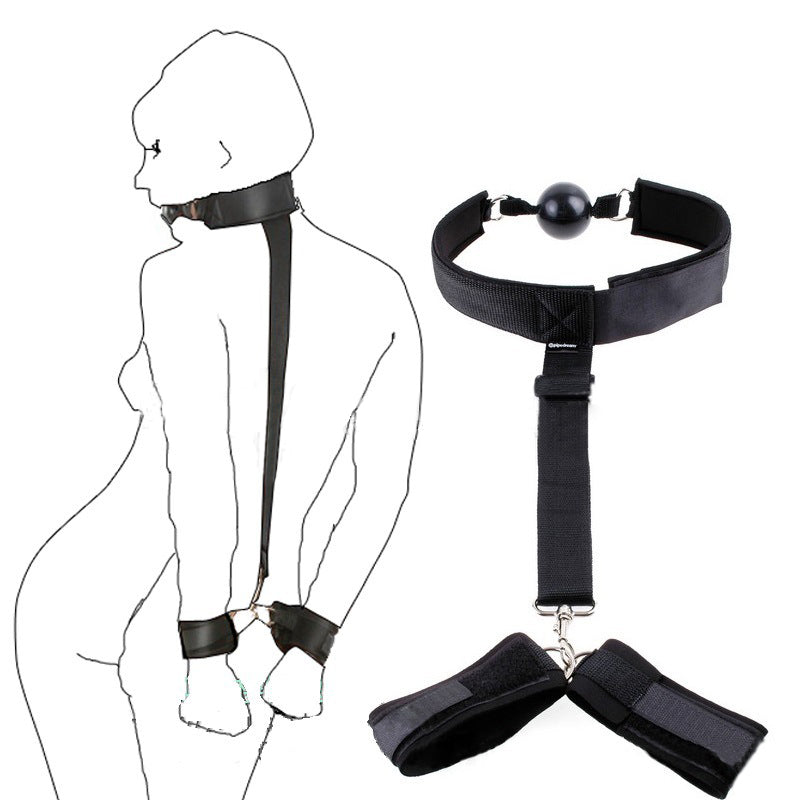 Sex Toys For couples Self Bondage Rope Restraints BDSM esclave Handcuffs Mouth Gags Ball Adult sexuale Slave pillory SM sex game - sextoysok