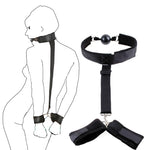 Sex Toys For couples Self Bondage Rope Restraints BDSM esclave Handcuffs Mouth Gags Ball Adult sexuale Slave pillory SM sex game - sextoysok