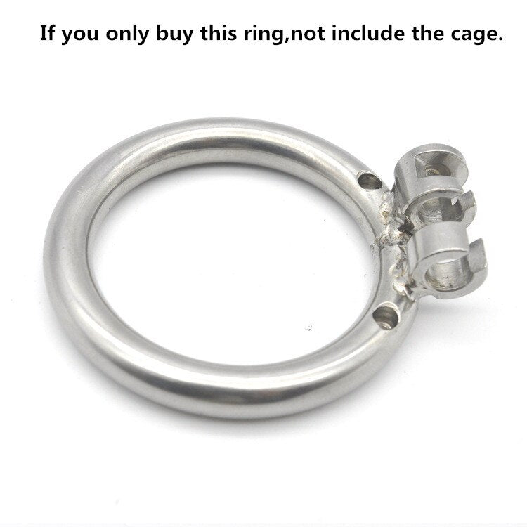 IGRARK 304 Stainless Steel 3 Size Bird Cock Cage Lock Adult Game Metal Male Chastity Belt Device Penis Ring Sex Toys For Men - sextoysok