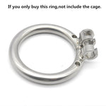 IGRARK 304 Stainless Steel 3 Size Bird Cock Cage Lock Adult Game Metal Male Chastity Belt Device Penis Ring Sex Toys For Men - sextoysok