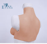 Eyung C Cup Silicone Fake Boobs Chest Erotic Tit Breast Plate Silicone for Male Crossdresser Transvestite Realistic Breast Boob - sextoysok