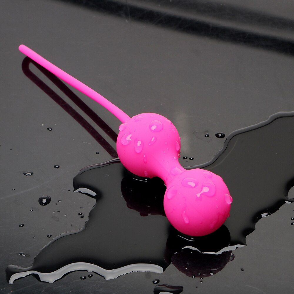 IKOKY 2Pcs/Set Silicone Kegel Ball Smart Vagina Trainer Exercise Vagina Tightening Love Ben Wa Ball Vibrator Sex Toys for Woman - sextoysok